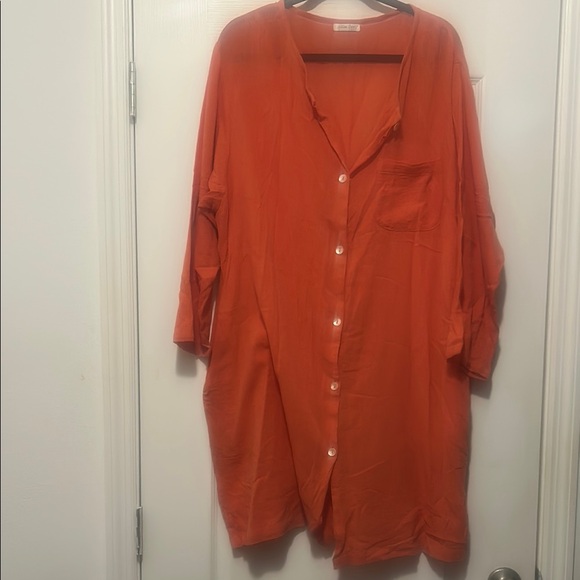 Gillion Grey Dresses & Skirts - Orange Midi Dress